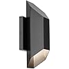 Black LED Outdoor Wall Light