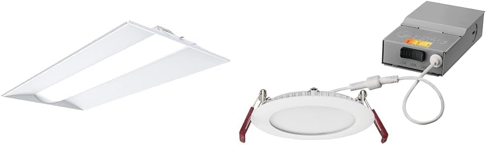 2x2 LED Ceiling Light, Adjustable Lumens & CCT