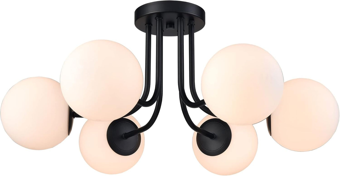 Brass Gold 3-Light Ceiling Lamp