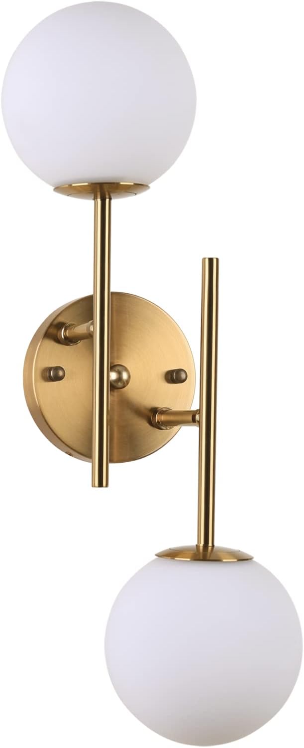 Gold Globe Wall Sconce Light