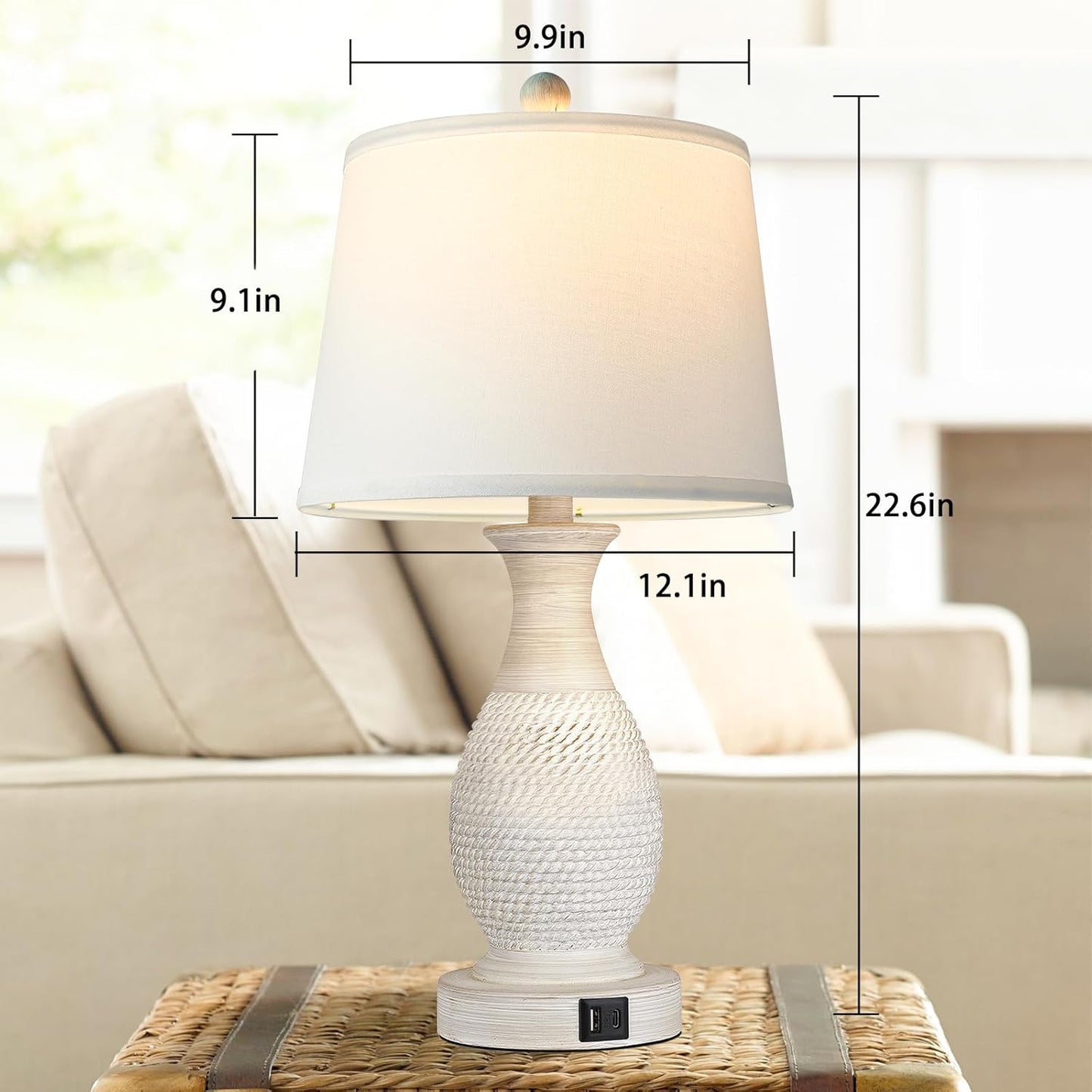 Bai Source Bedside-Charging-Fabric-Included