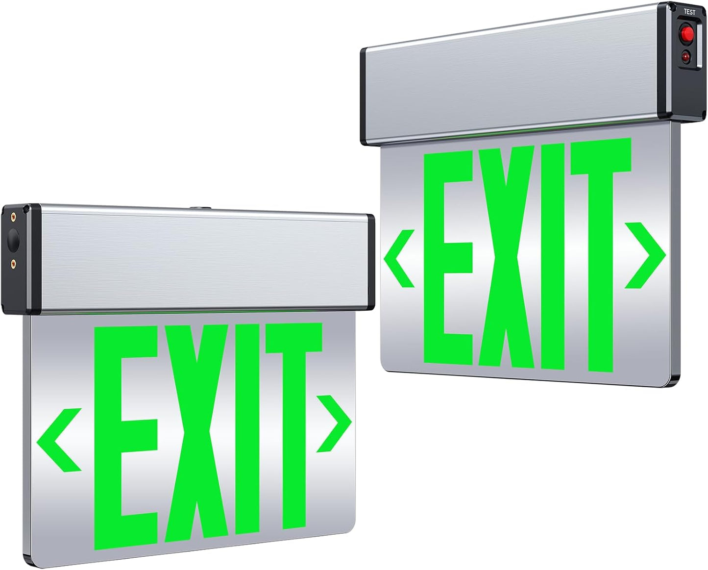 LED Edge-Lit Exit Sign with Battery Backup