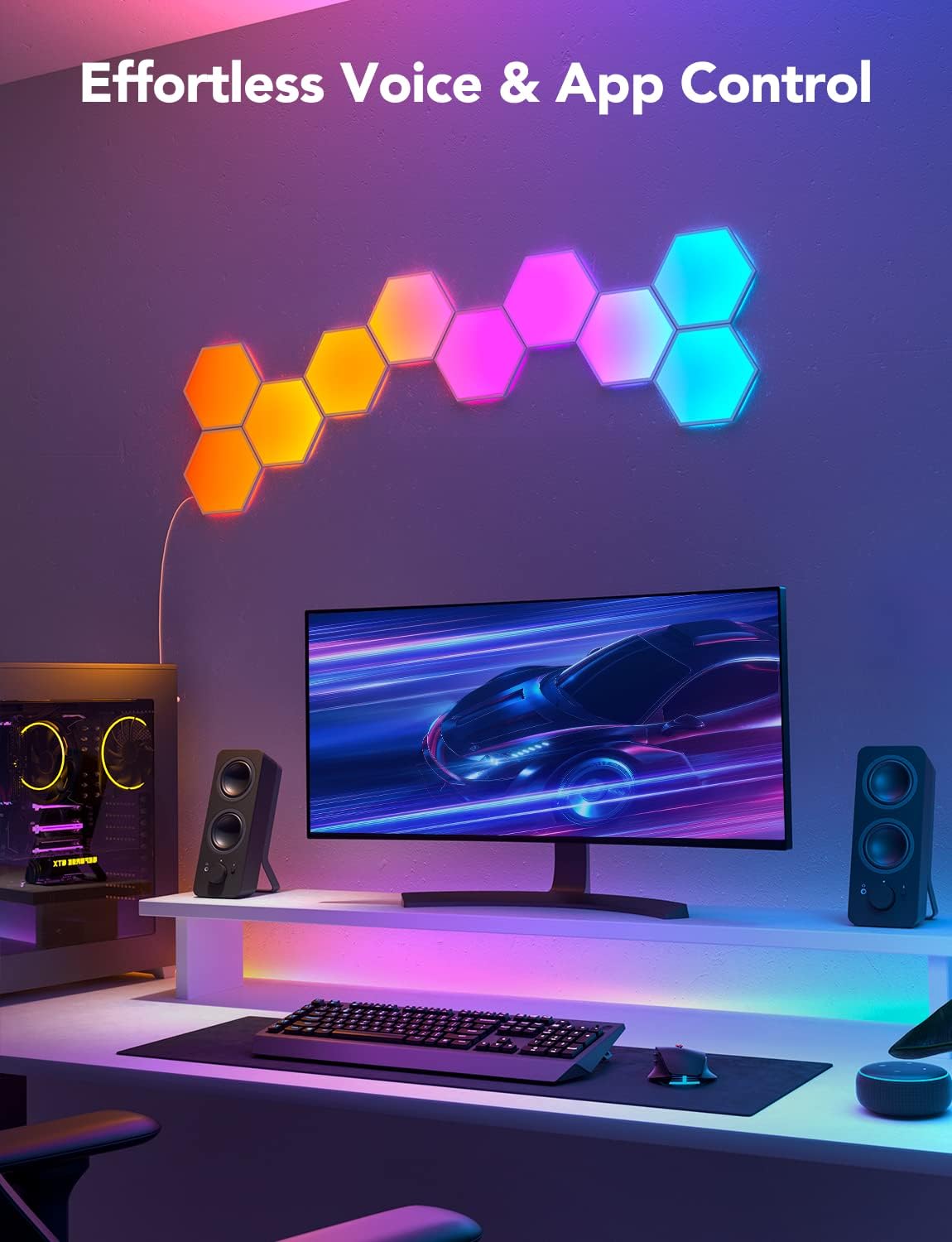 RGBIC Hexagon LED Wall Lights