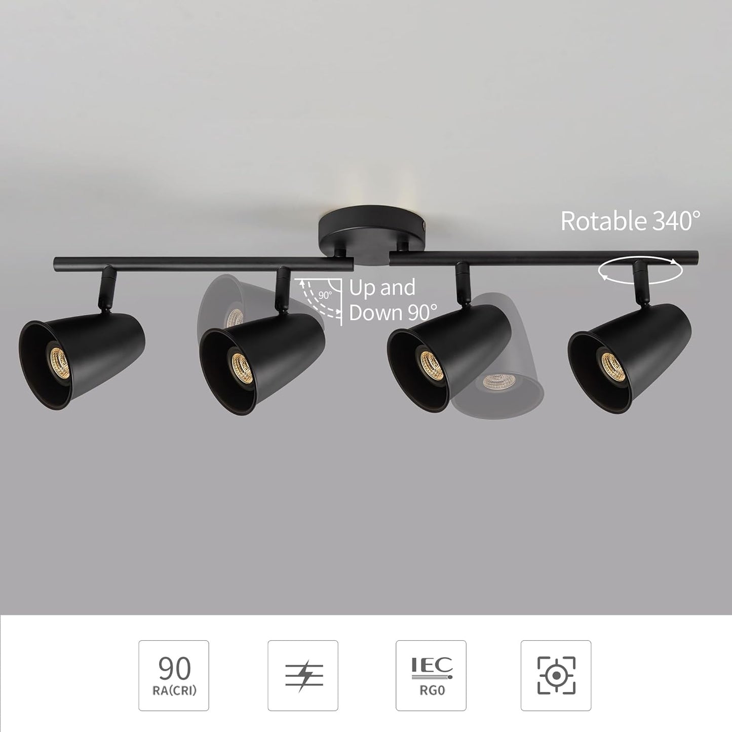 LED Adjustable Hardwired Track Light Head