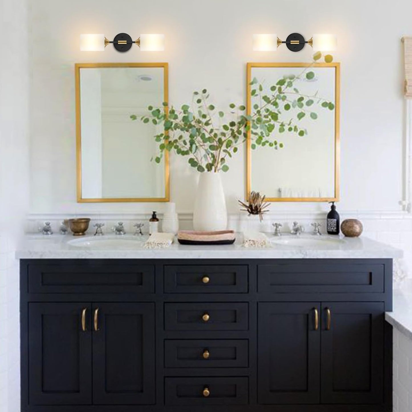 Gold Globe Wall Sconce Light