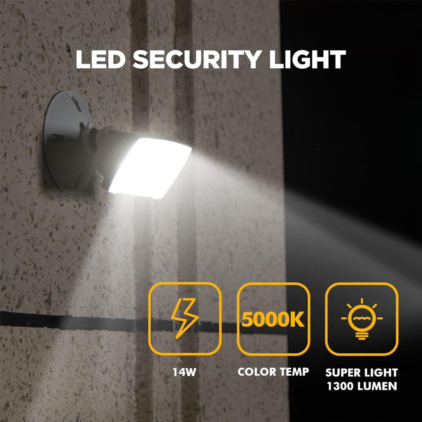32W LED Dusk-to-Dawn Floodlight