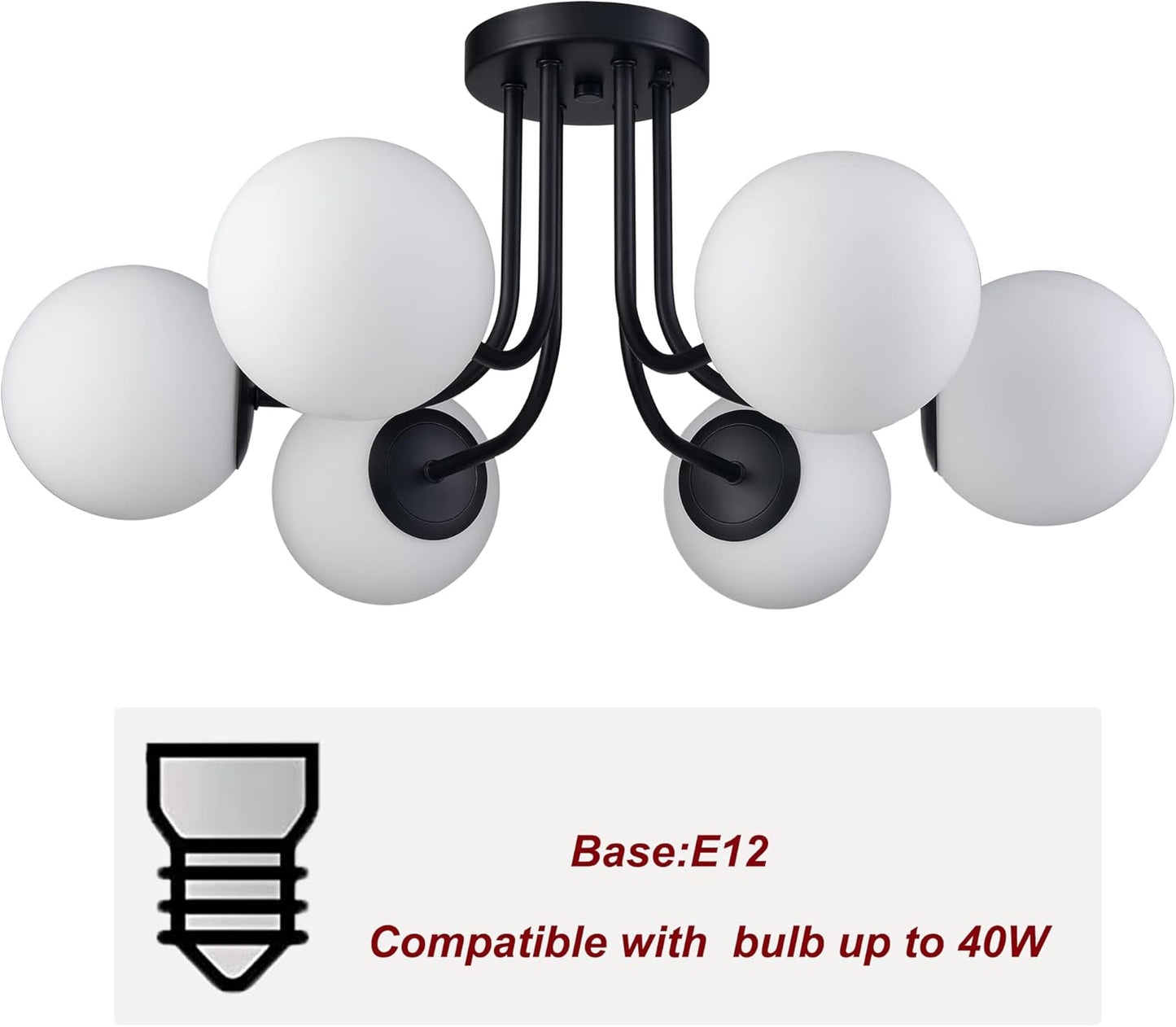 Brass Gold 3-Light Ceiling Lamp
