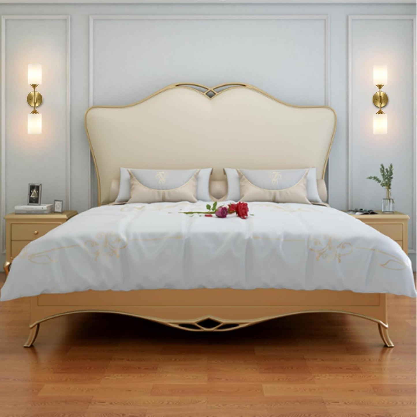 Gold Globe Wall Sconce Light