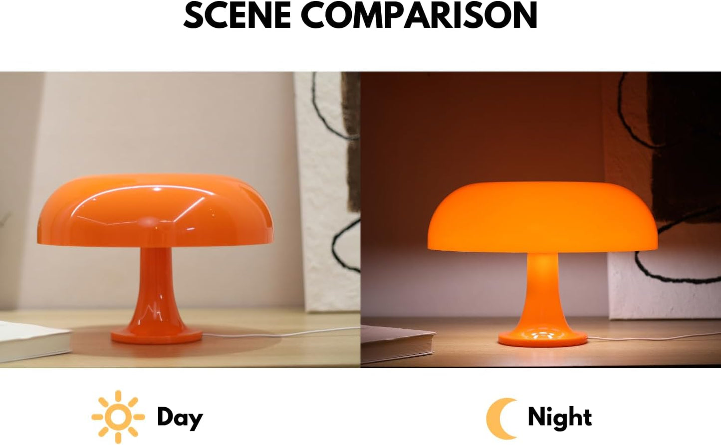 Dimmable Retro Mushroom Table Lamp