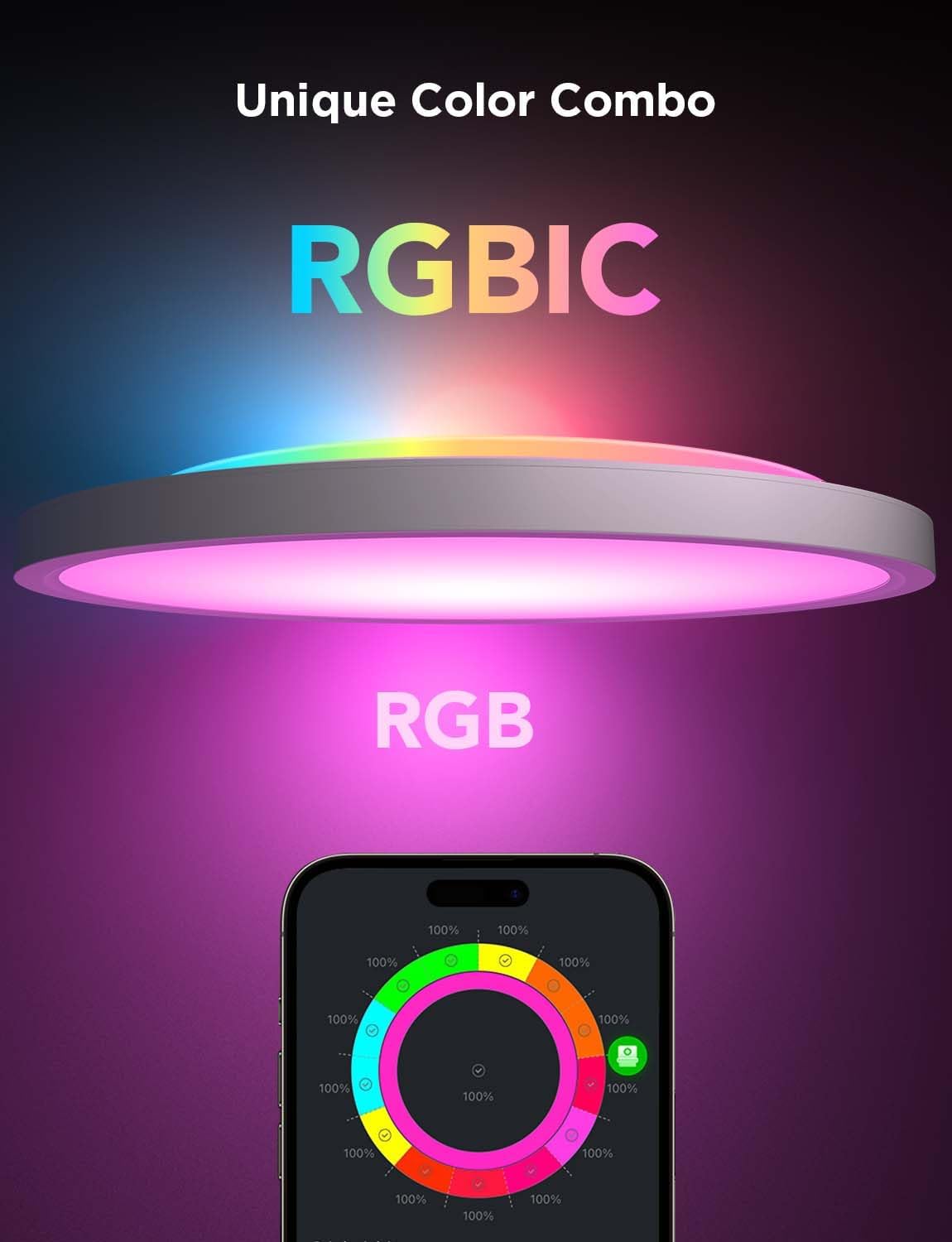 Smart RGBIC LED Ceiling Light