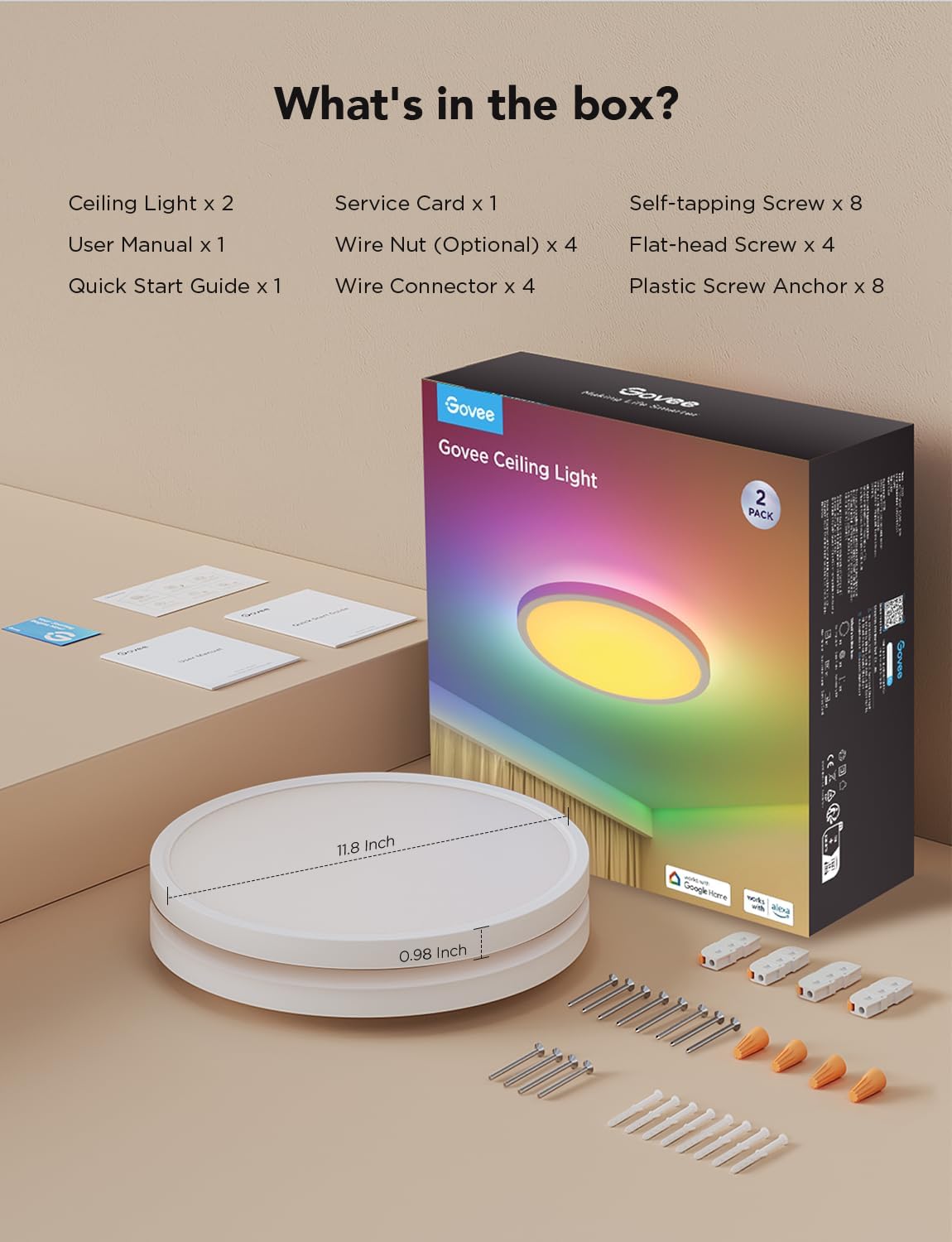 Smart RGBIC LED Ceiling Light