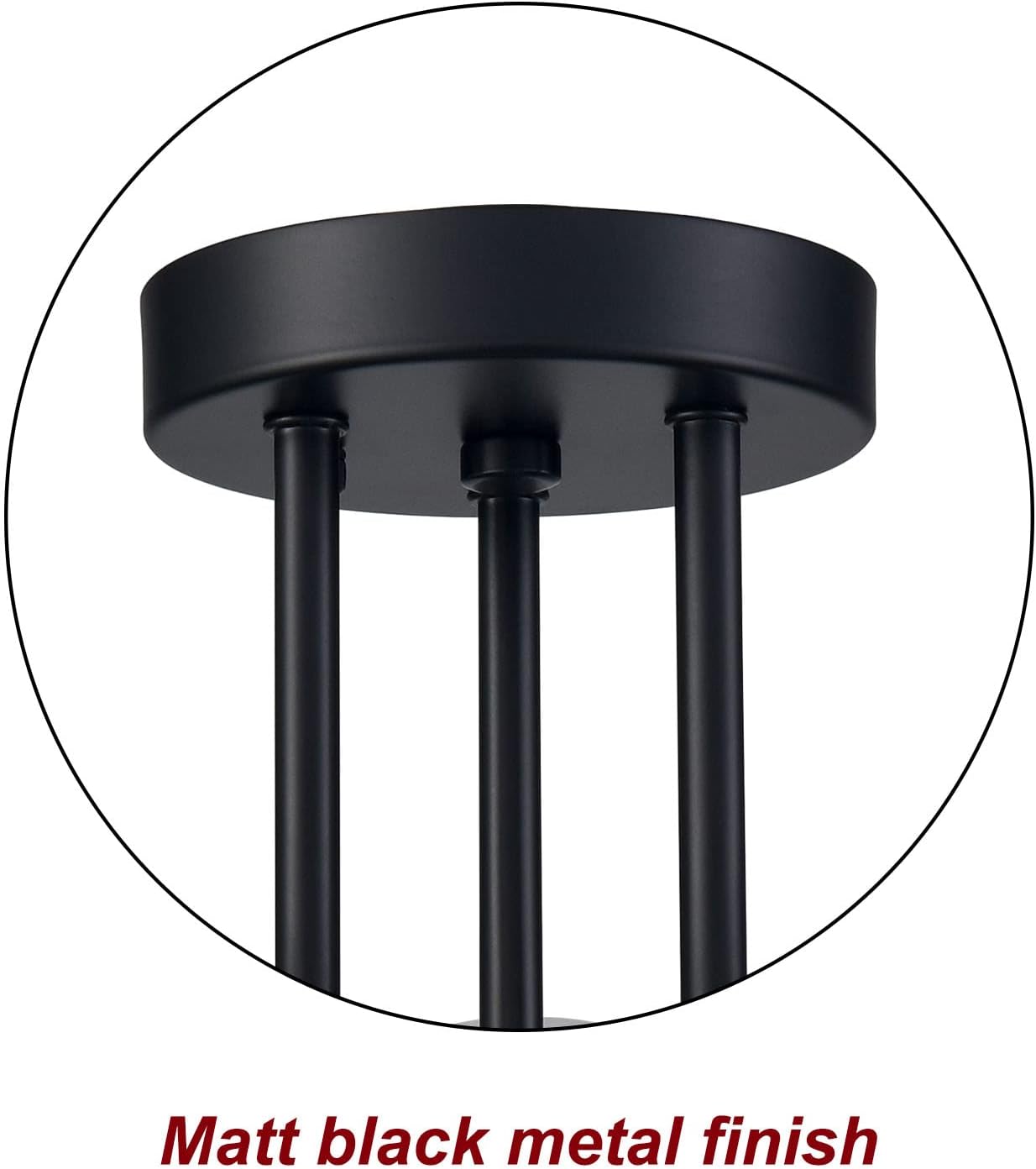 Brass Gold 3-Light Ceiling Lamp