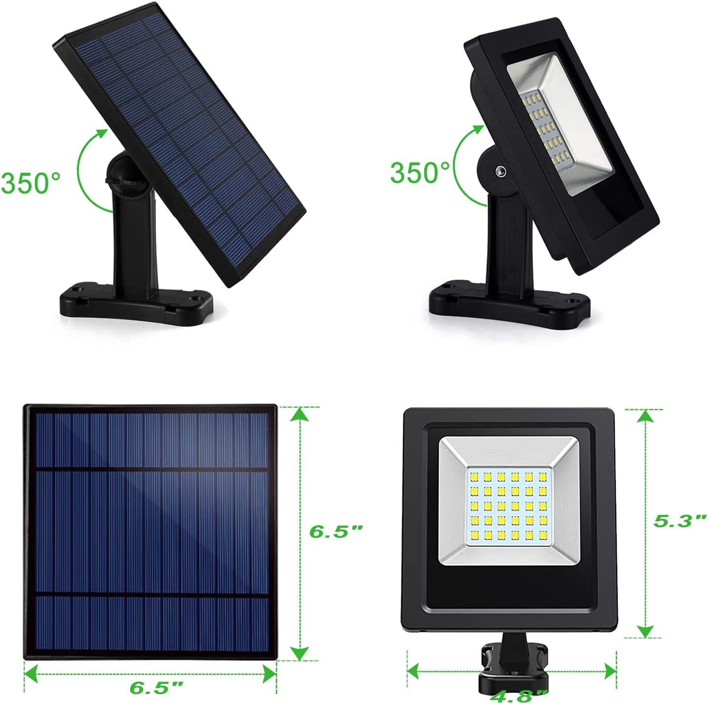 Solar-Powered Adjustable Security Light