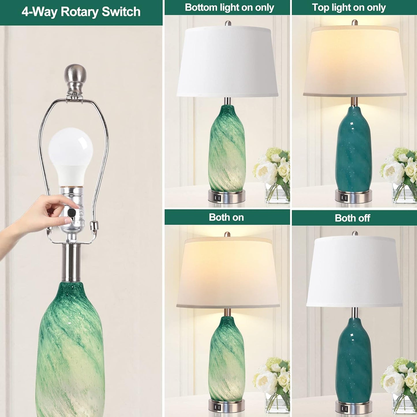 Bai Source Contemporary-Bedside-Nightlight-Coastal-Nightstand