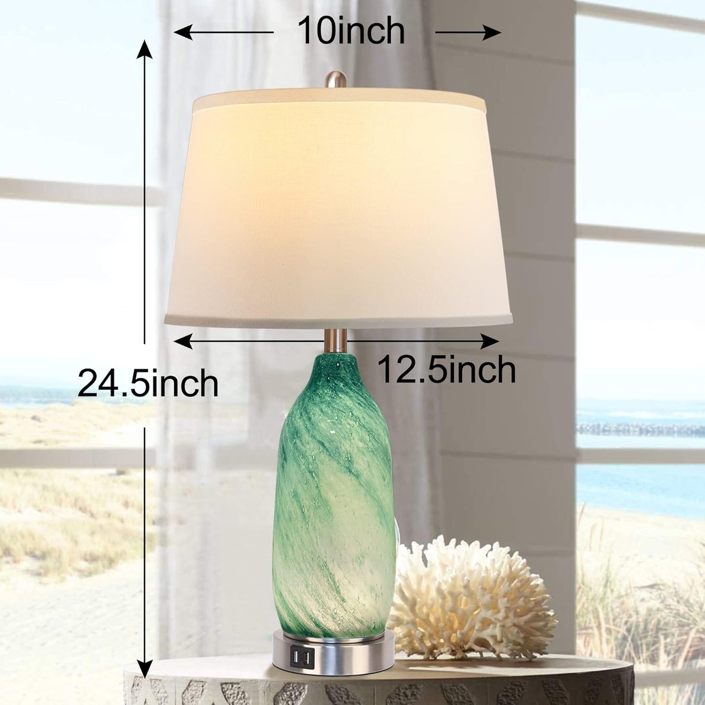 Bai Source Contemporary-Bedside-Nightlight-Coastal-Nightstand