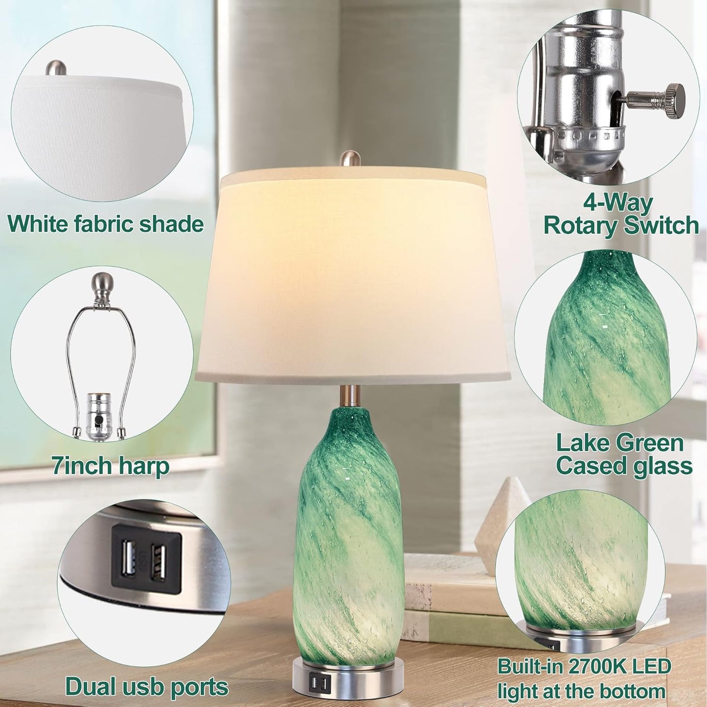 Bai Source Contemporary-Bedside-Nightlight-Coastal-Nightstand