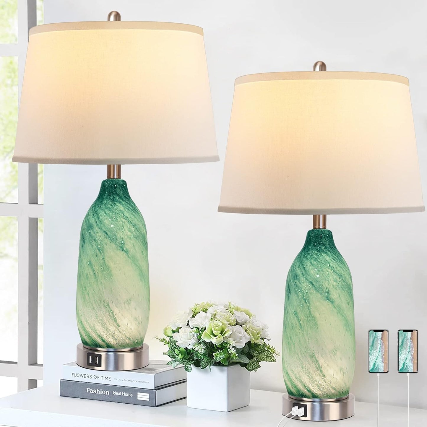 Bai Source Contemporary-Bedside-Nightlight-Coastal-Nightstand