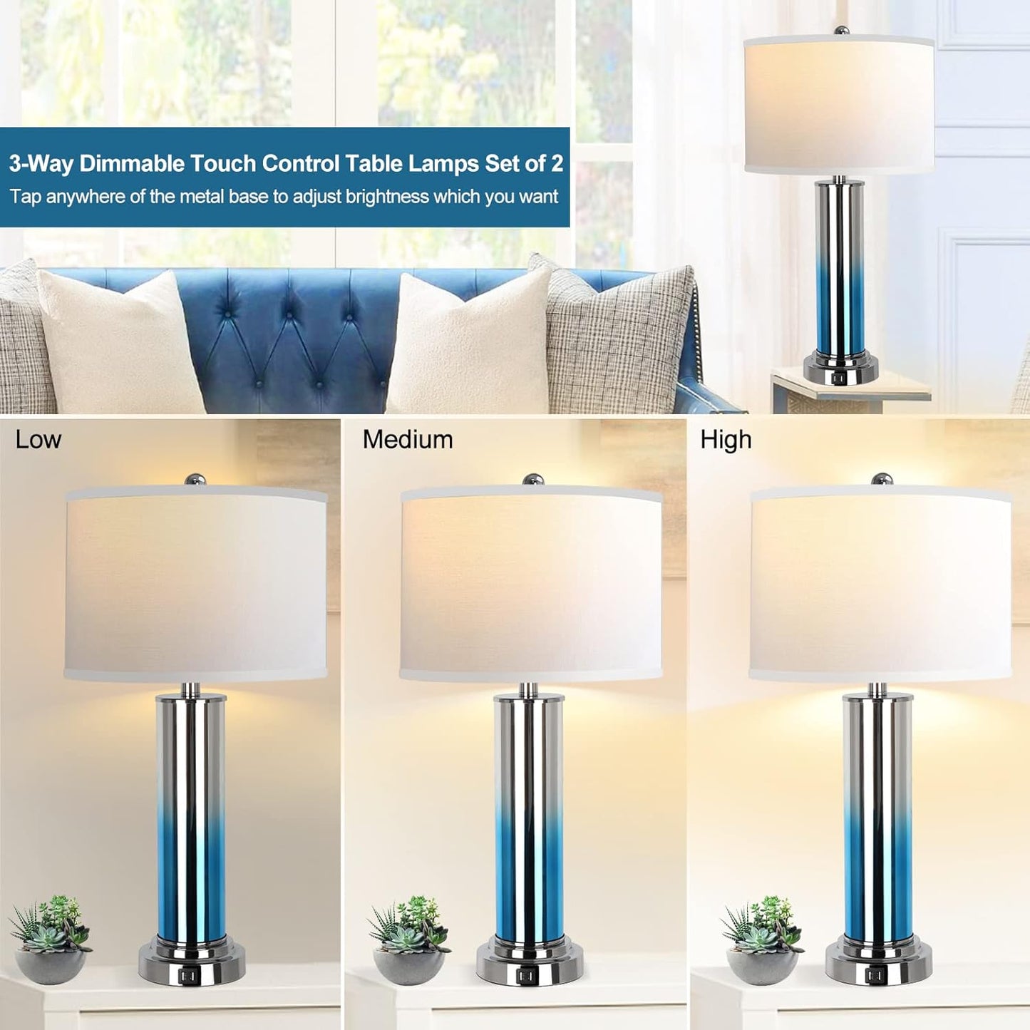 Bai Source Contemporary-Bedside-Dimmable-Bedroom