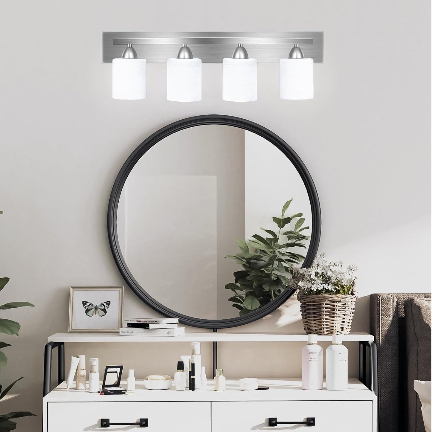Bai Source 4-Light Hollywood Style Interior Wall Sconce for Makeup Dressing Table