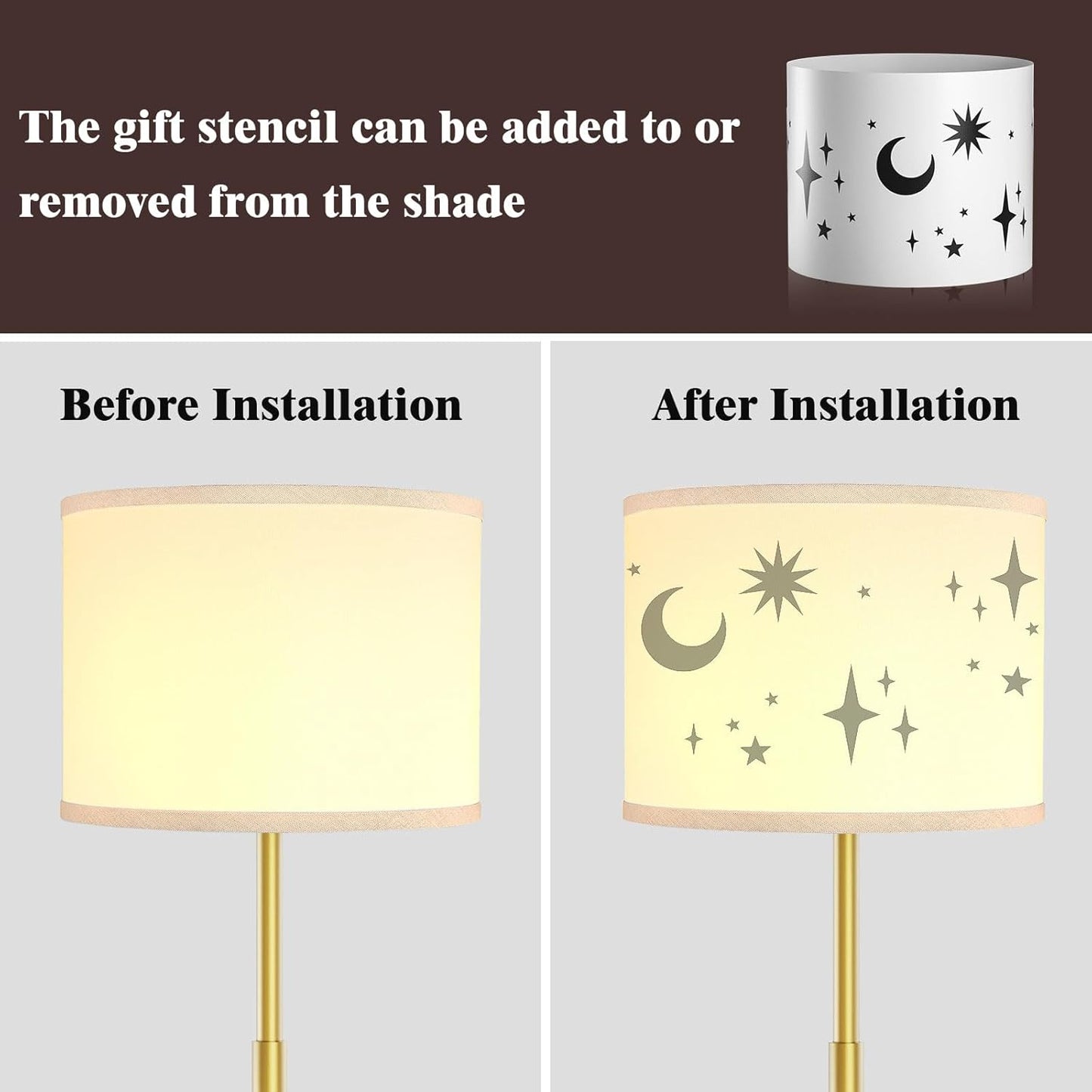 Bai Source Floor Lamp for Living Room Bedroom, 65’’ Modern Tall Lamp Simple Design Standing Lamps Gold