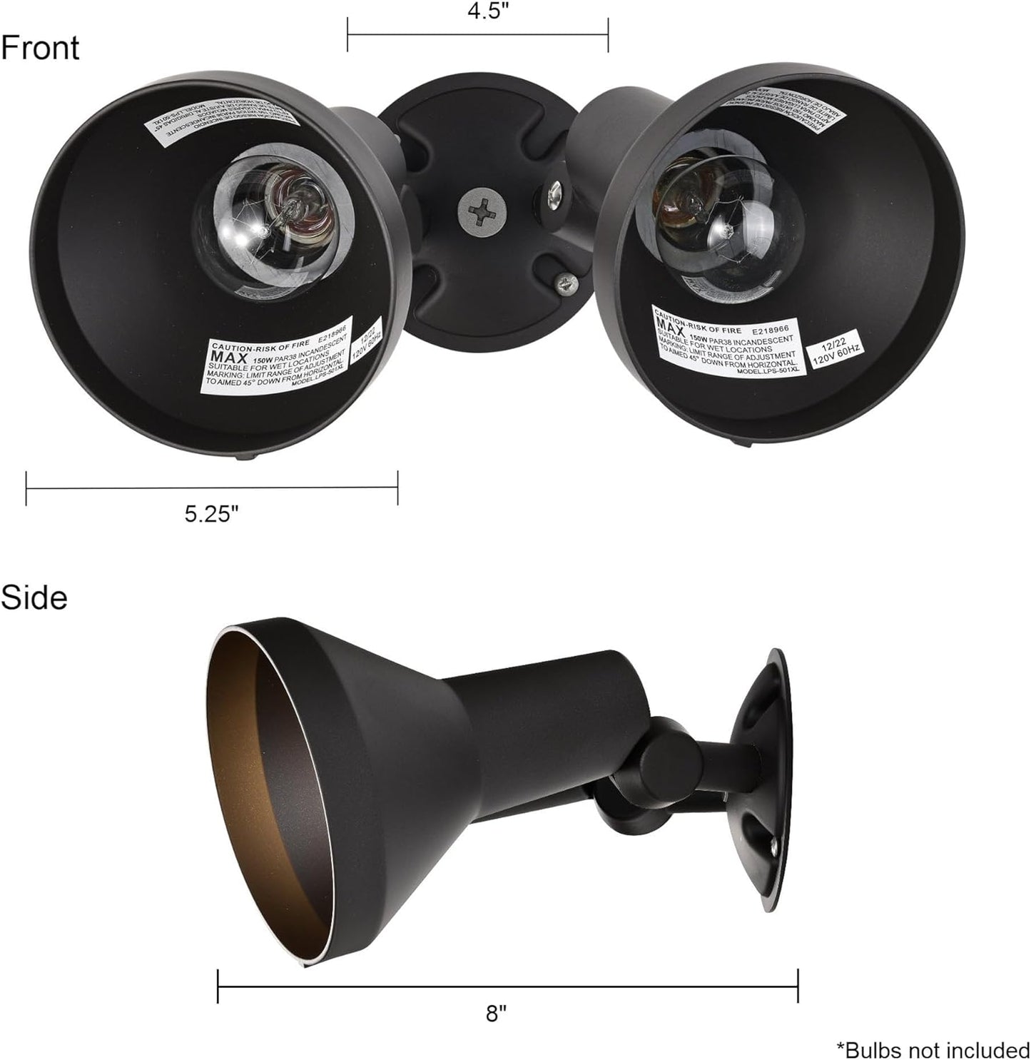 Dark Bronze Outdoor Floodlight