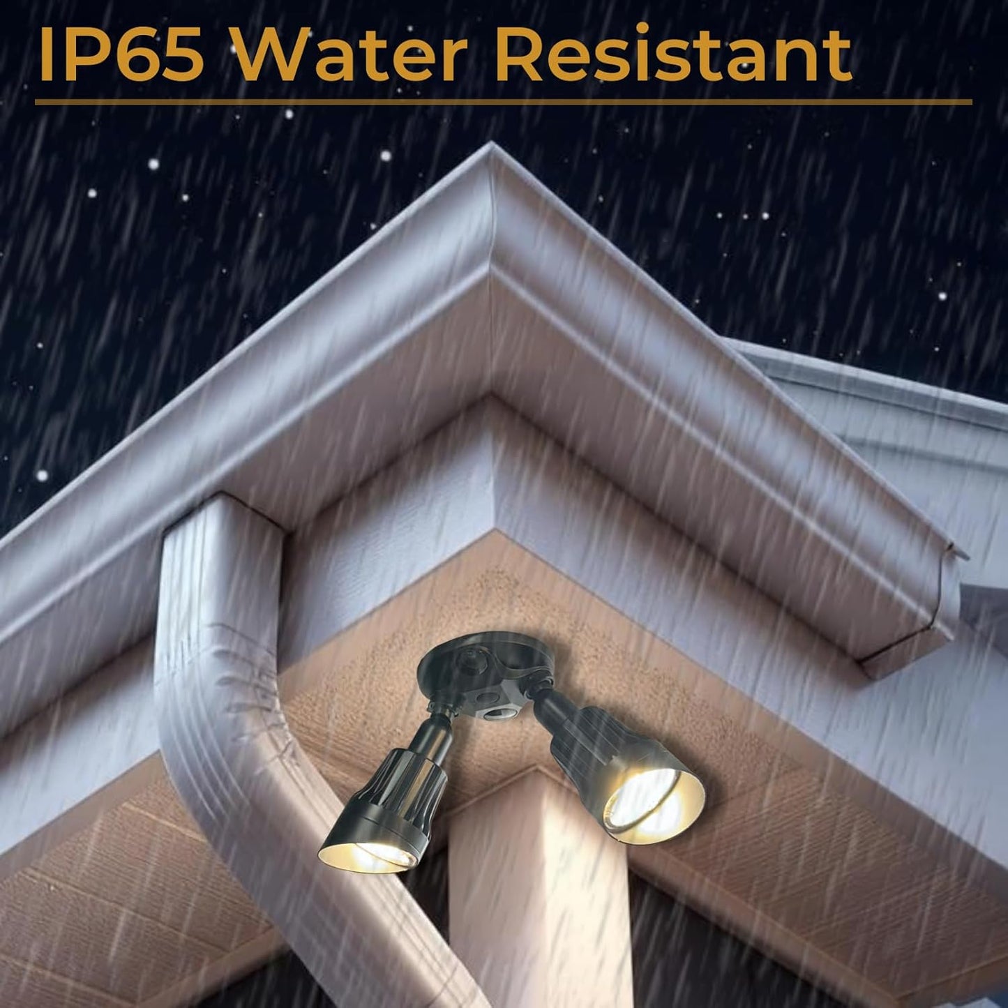Black LED Dual Head Flood Light