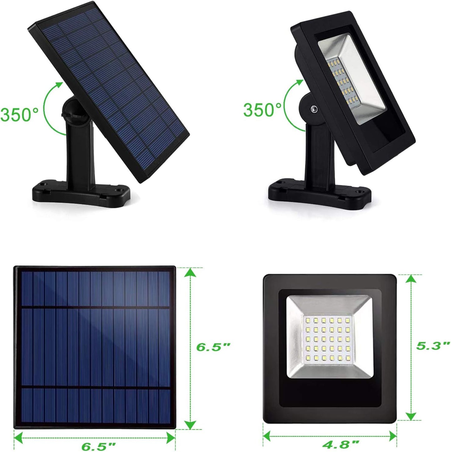Solar-Powered Adjustable Security Light