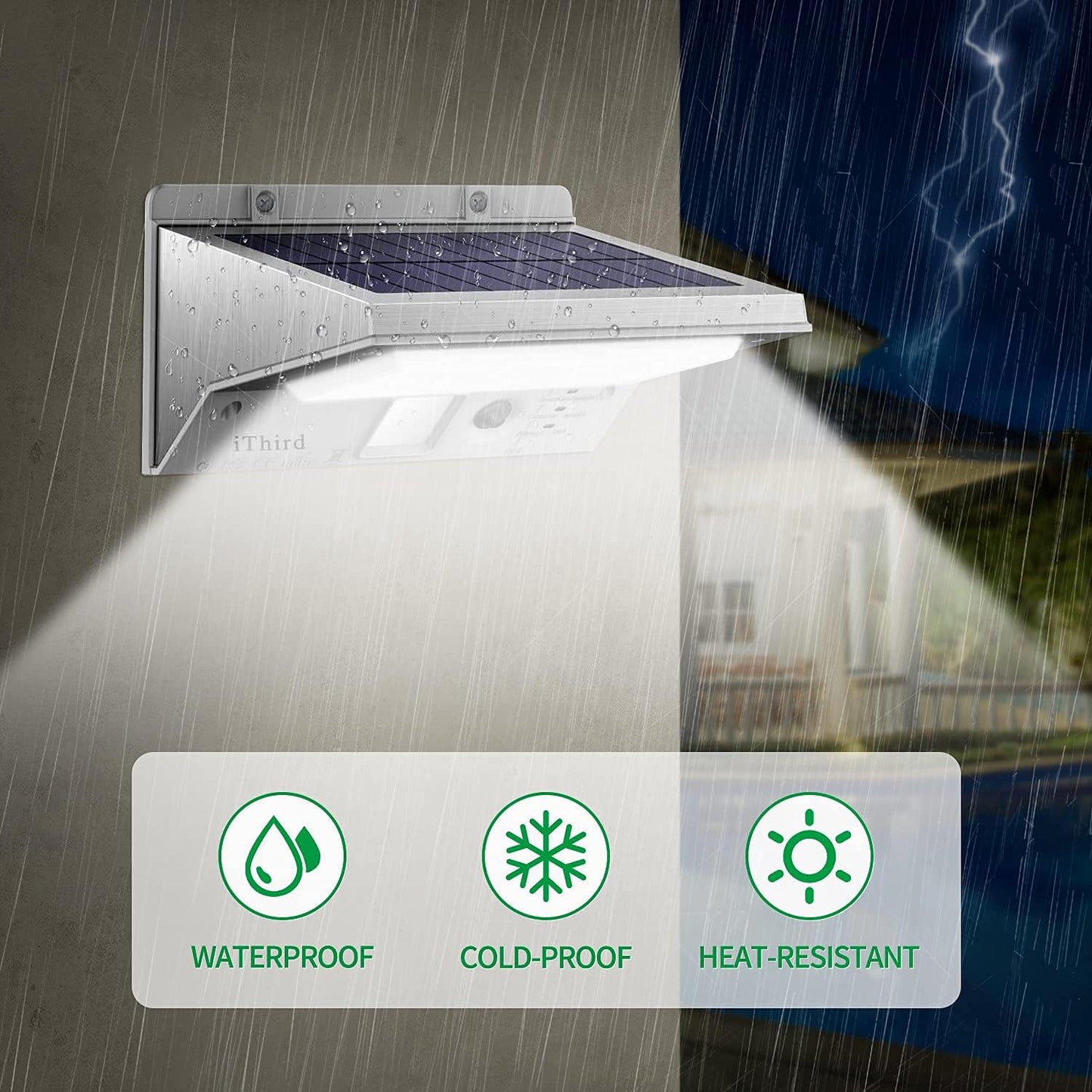 Solar Stainless Steel Motion Light