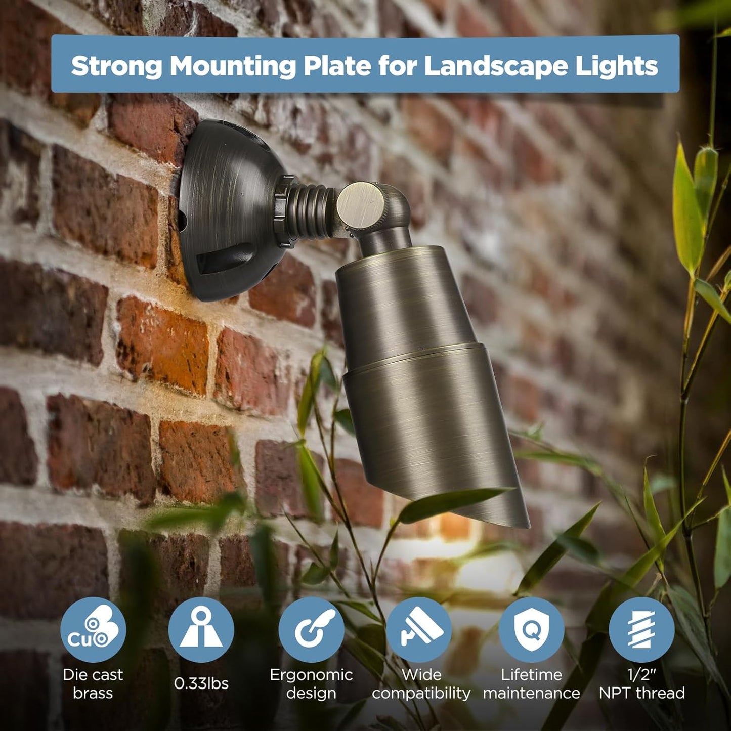 Ground Spikes for Landscape Lights (2-Pack)
