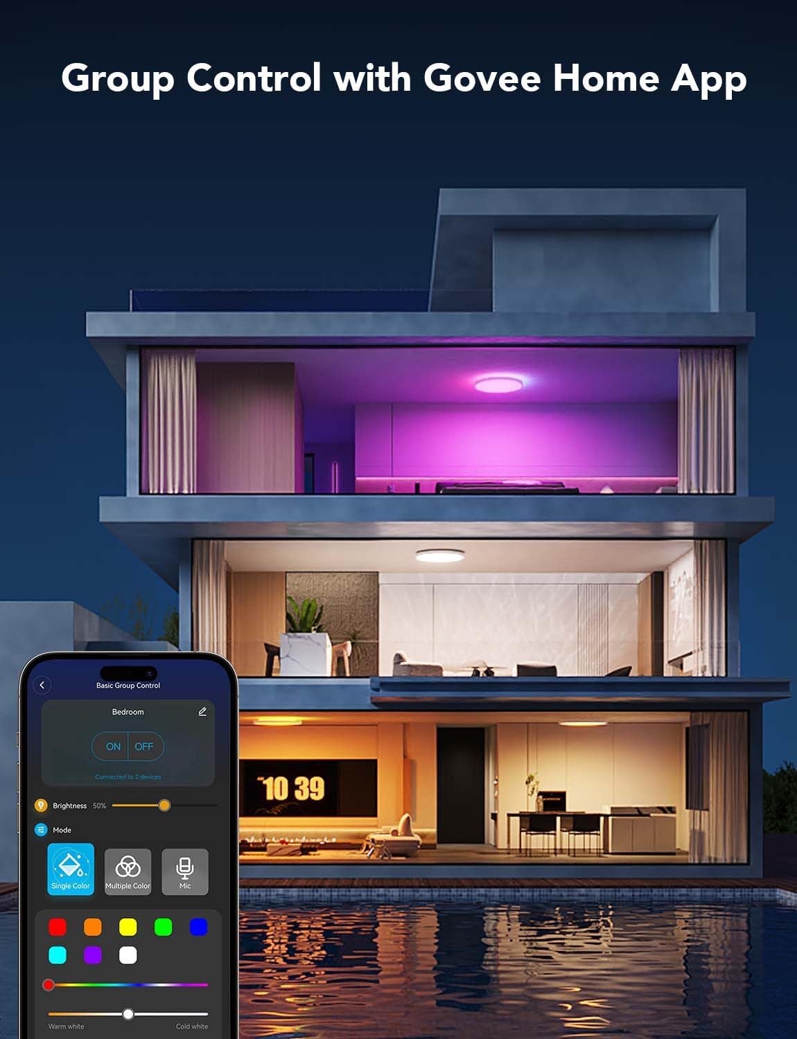 Smart RGBIC LED Ceiling Light