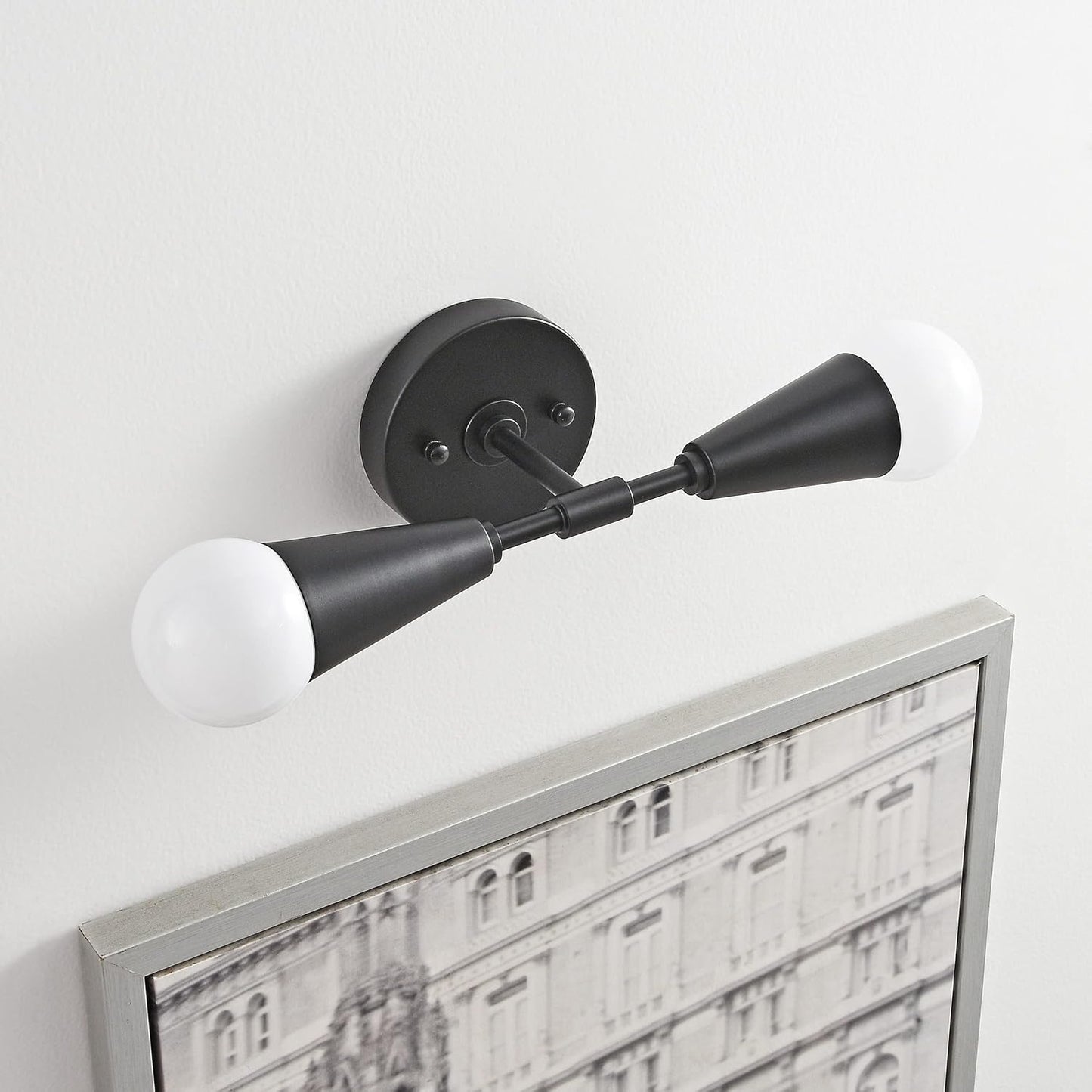 Mid-Century Modern Black Wall Sconce