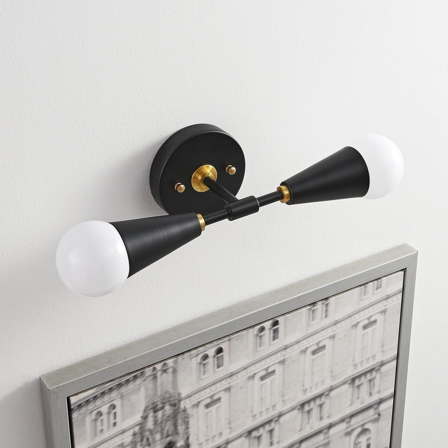 Mid-Century Modern Black Wall Sconce