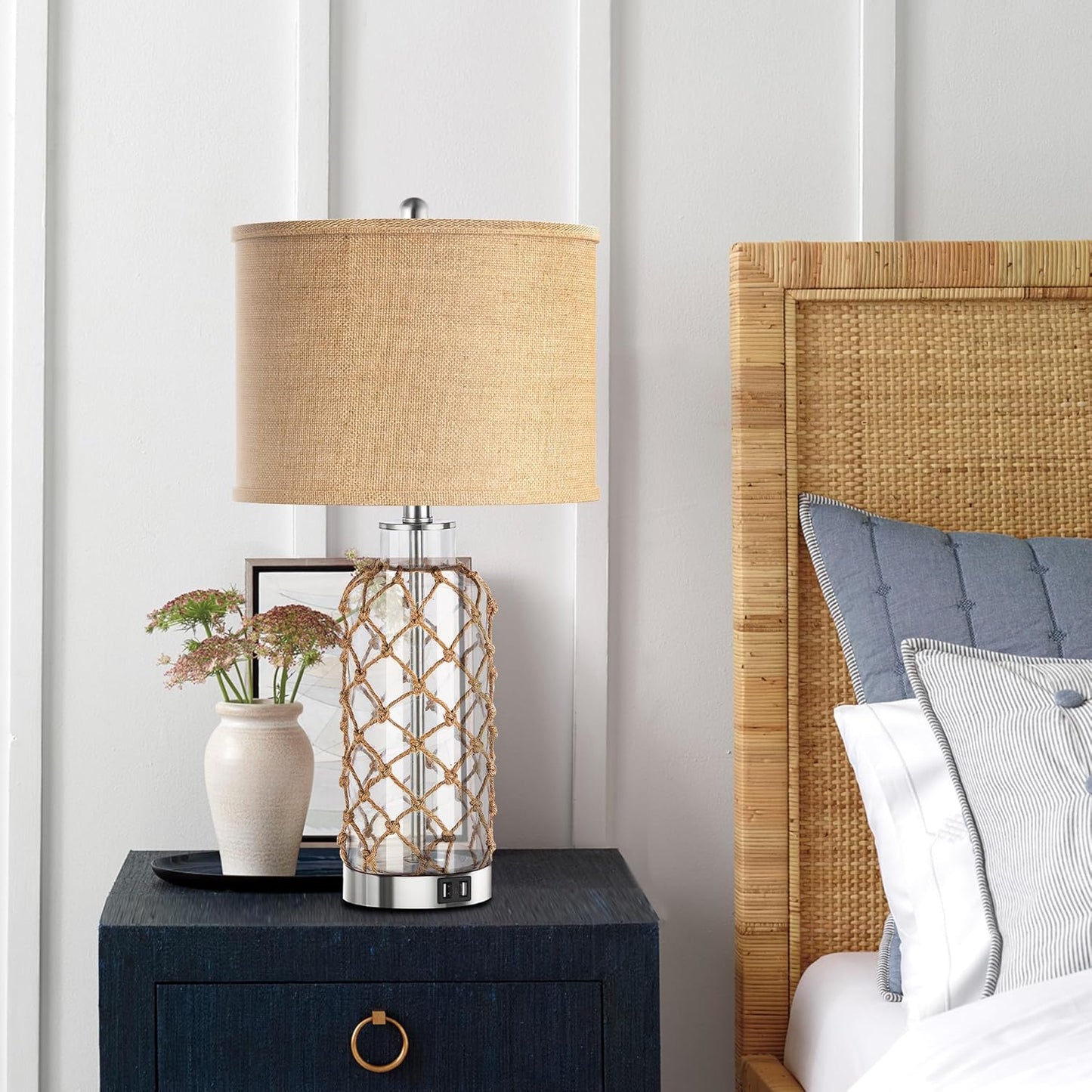 Bai Source Cottage-Nautical-Dimmable-Farmhouse-Nightstand