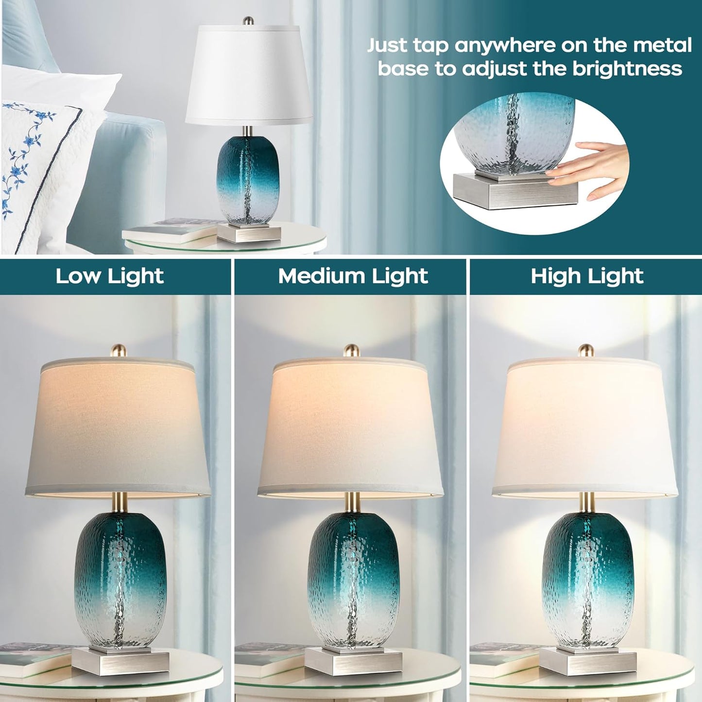 Bai Source Control-Coastal-Dimmable-Nightstand-Included