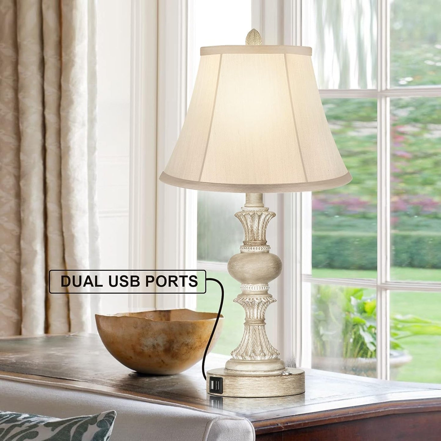 Bai Source Dimmable-Nightstand-Charging-Farmhouse