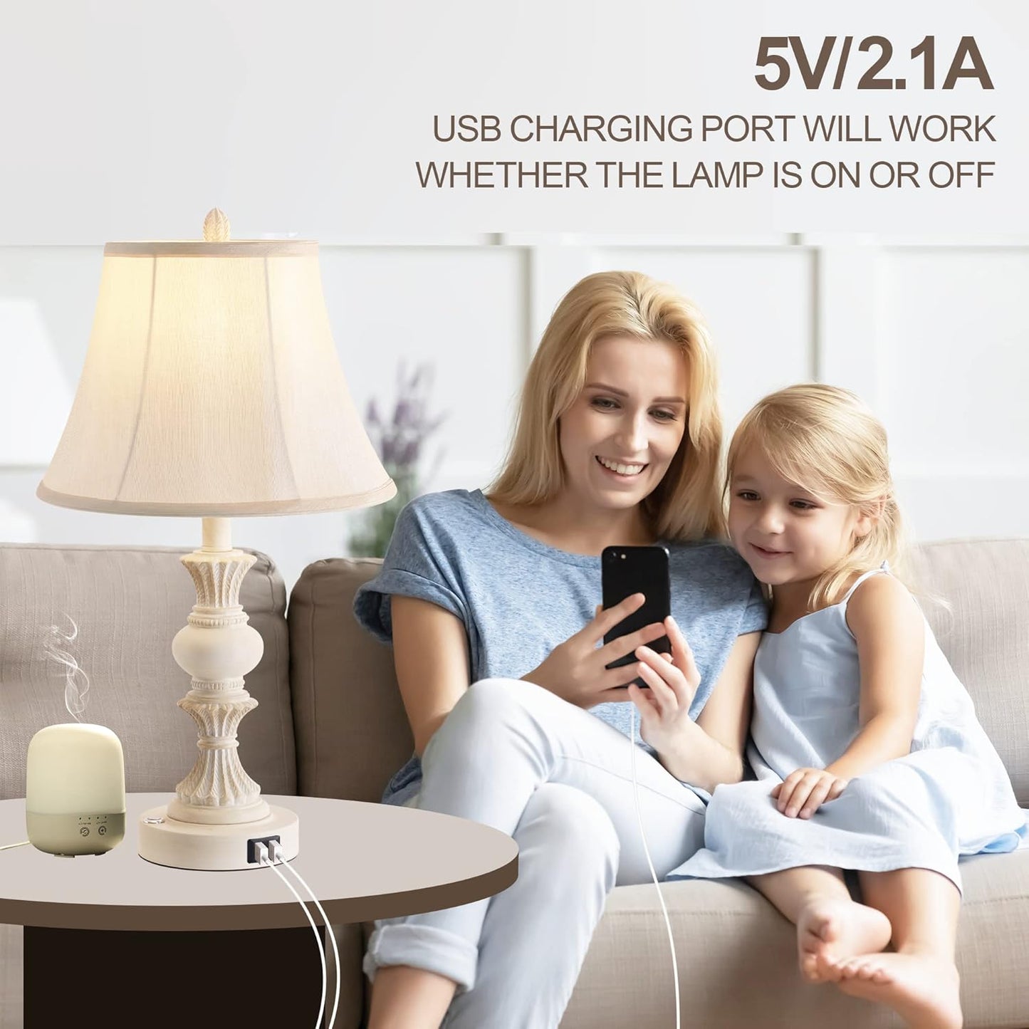Bai Source Control-Dimmable-Bedside-Charging-Nightstand