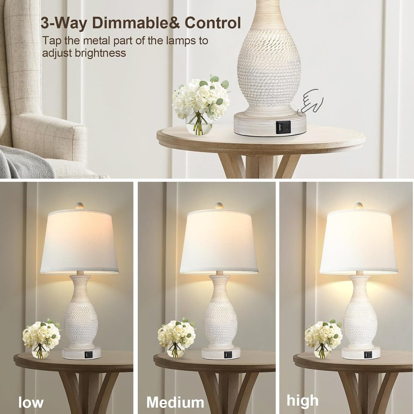 Bai Source Bedside-Charging-Fabric-Included