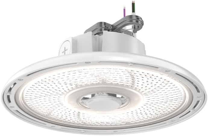 Round High Bay LED Light, 24K-30K Lumens, CCT Adjustable