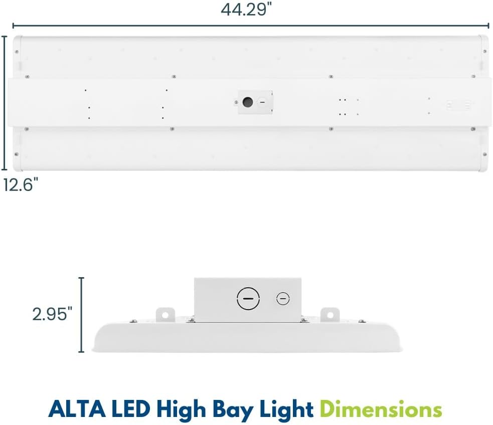 2FT LED Low Bay Light, 105W/90W/80W, 16,500LM