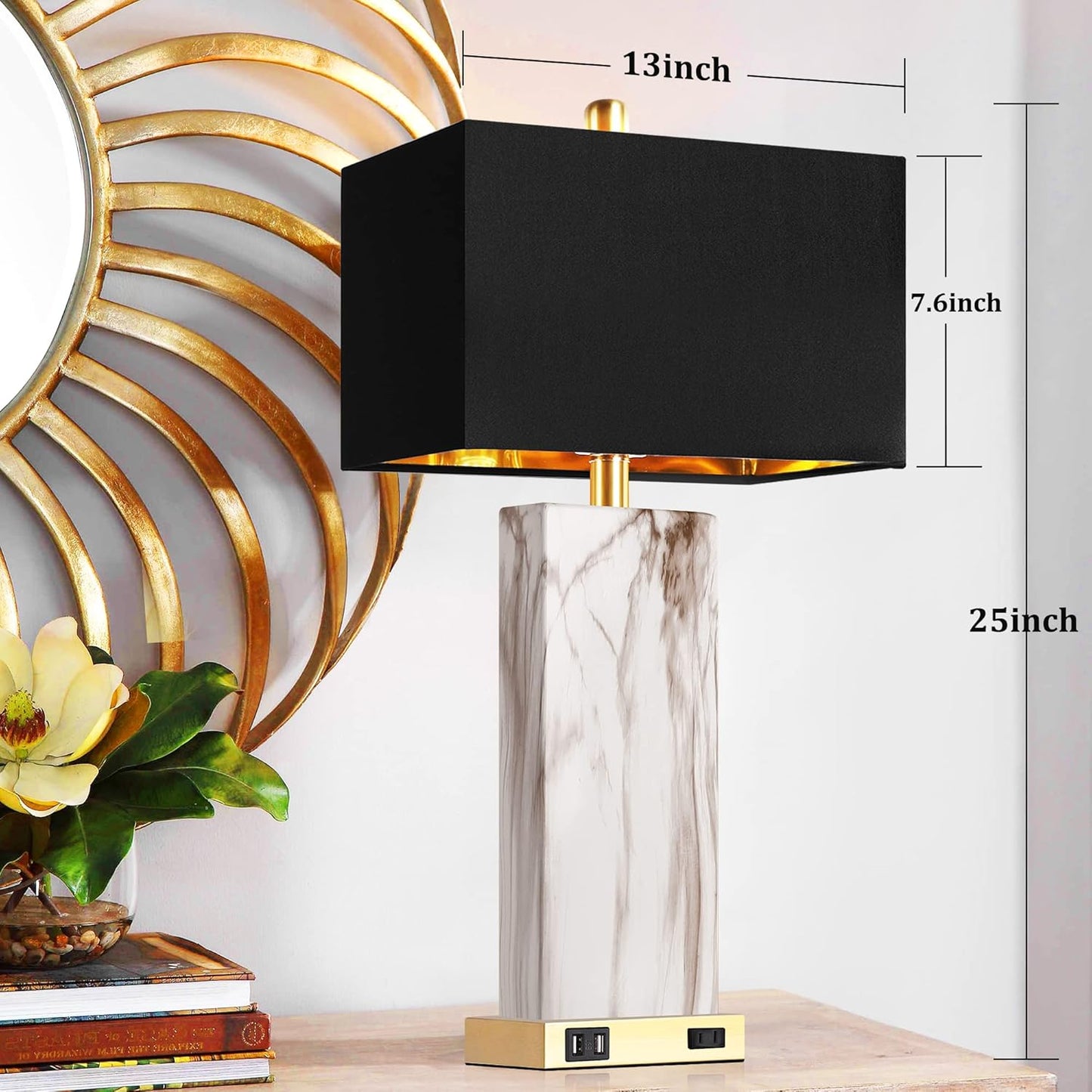 Bai Source Control-Contemporary-Dimmable-Nightstand-Rectangular