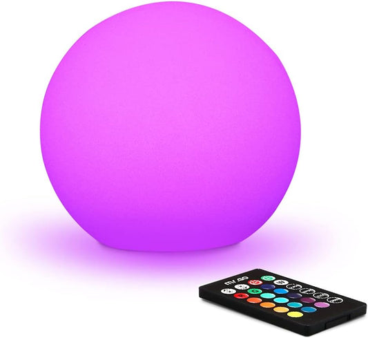 RGB Color-Changing LED Globe Light