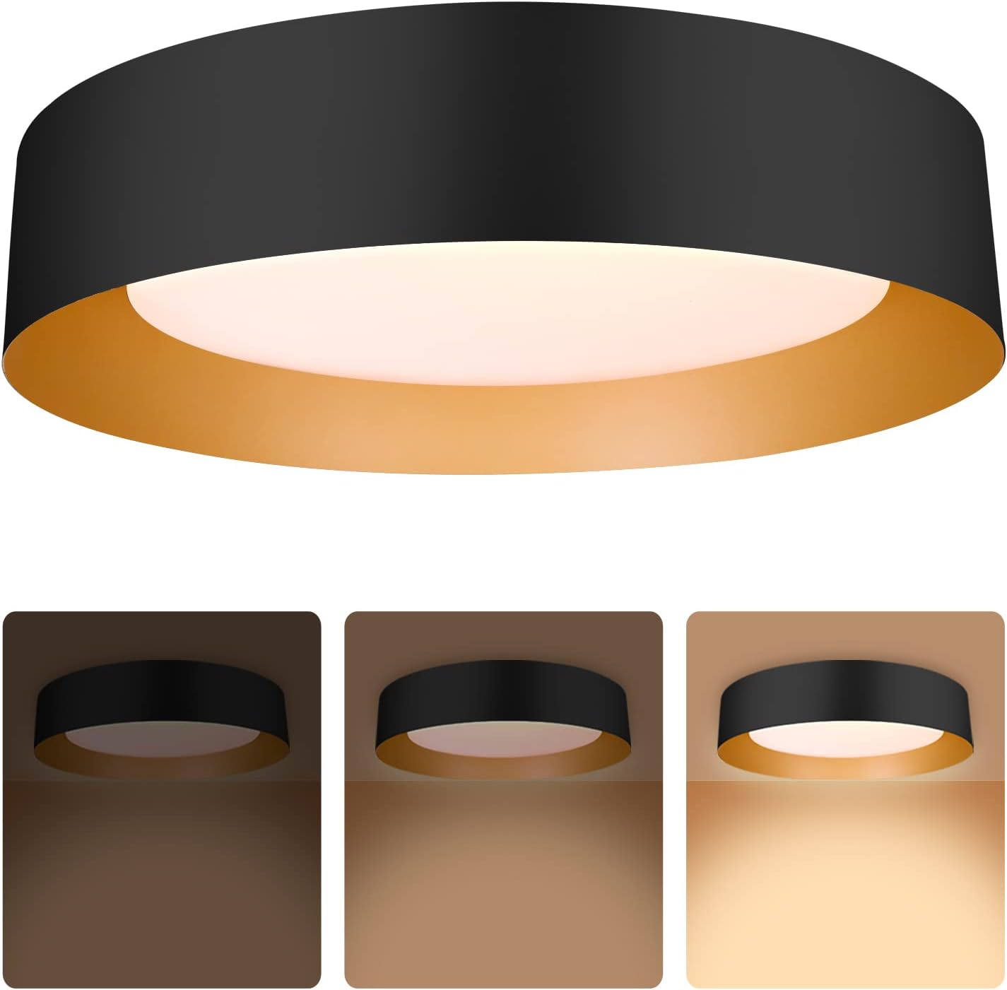 Black Gold LED Ceiling Light
