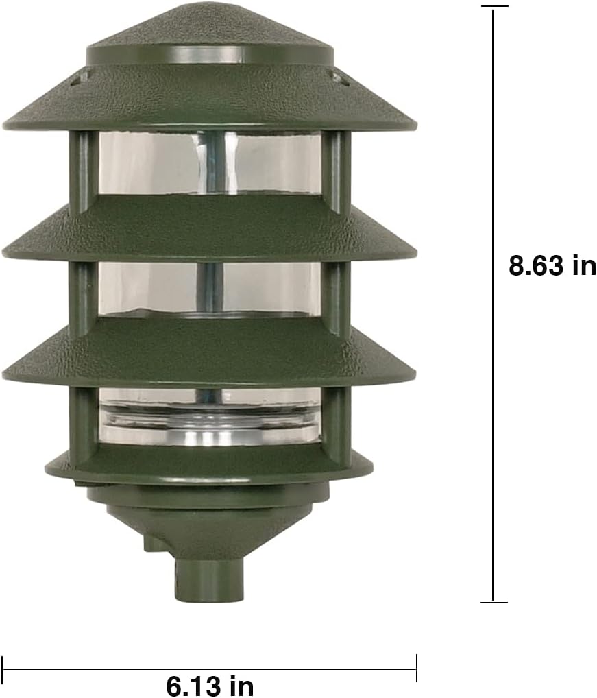 2 Louver Hood Outdoor Pathway Light