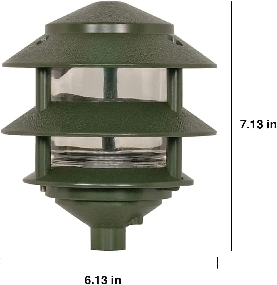 2 Louver Hood Outdoor Pathway Light