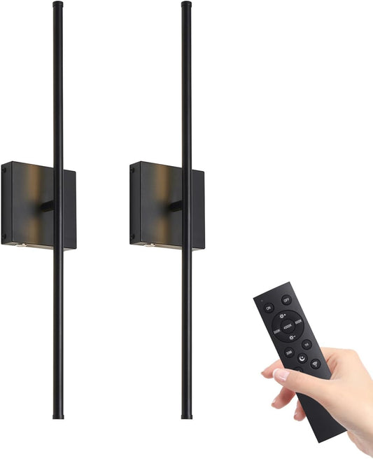 Battery Operated LED Wall Sconce (2-Pack)