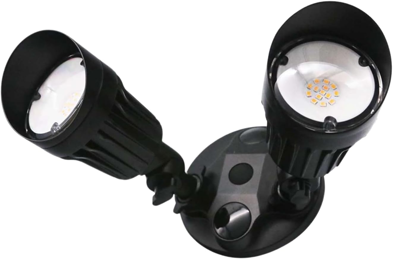 Black LED Dual Head Flood Light