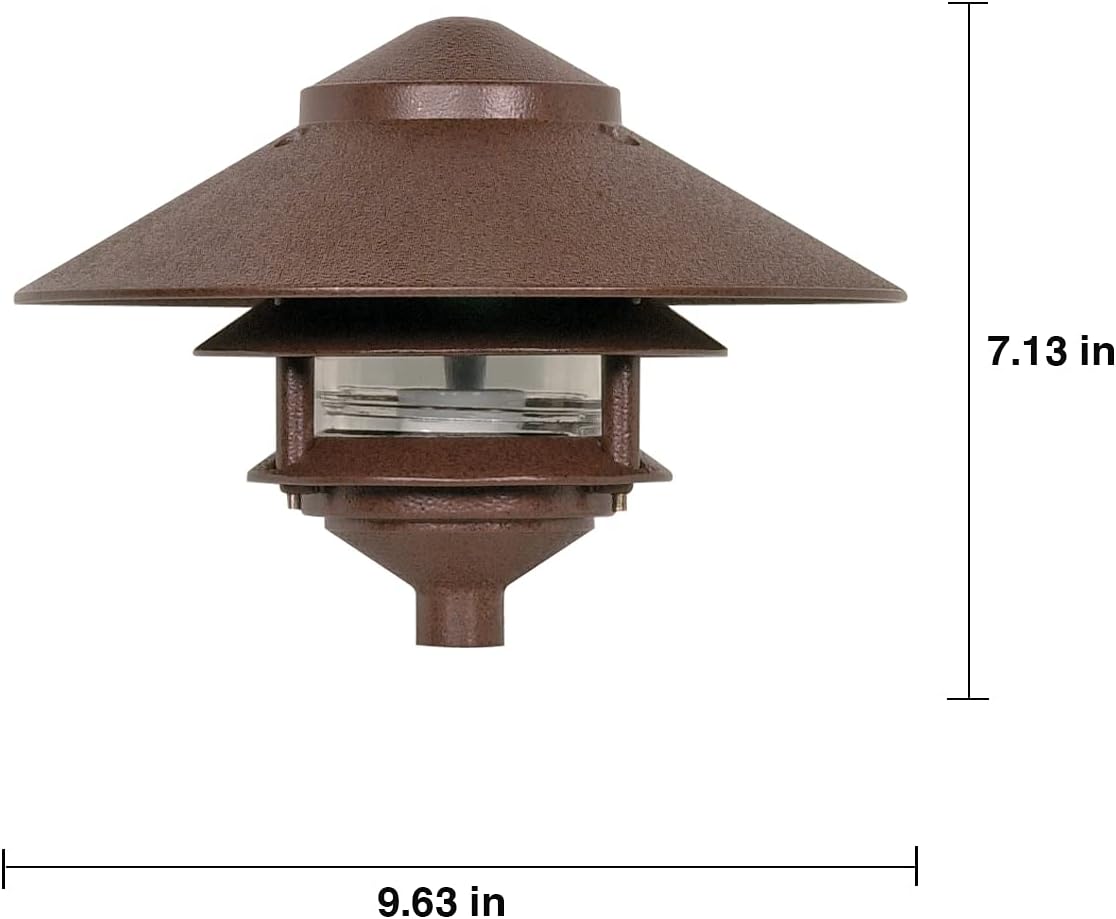 2 Louver Hood Outdoor Pathway Light
