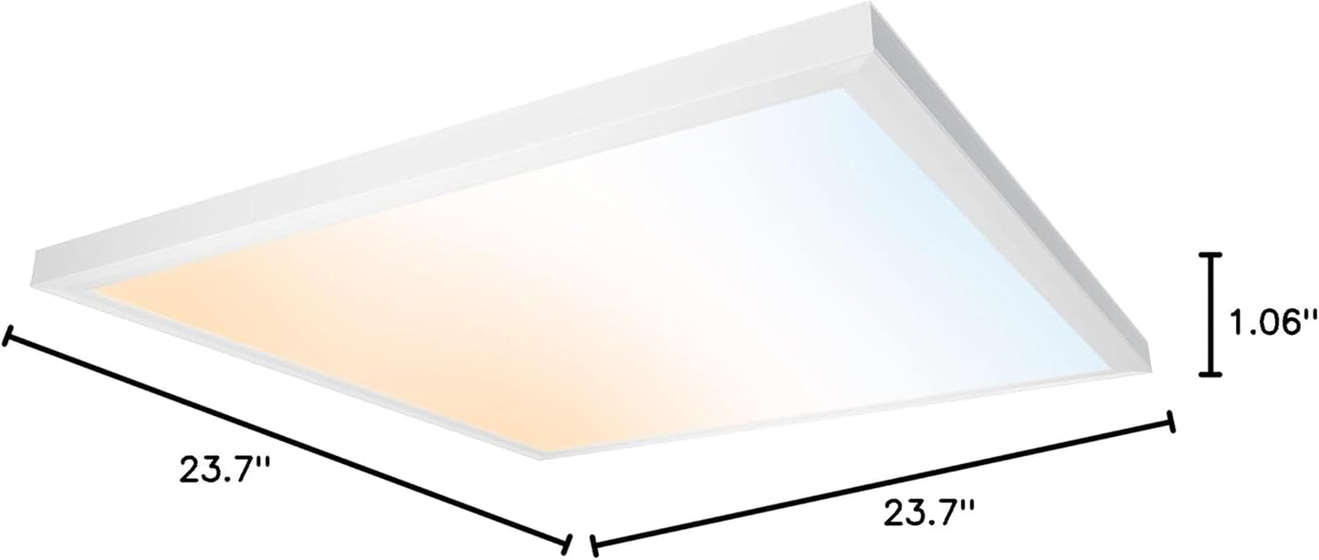 2x4 FT Surface Mount LED Panel, Dimmable & CCT Adjustable