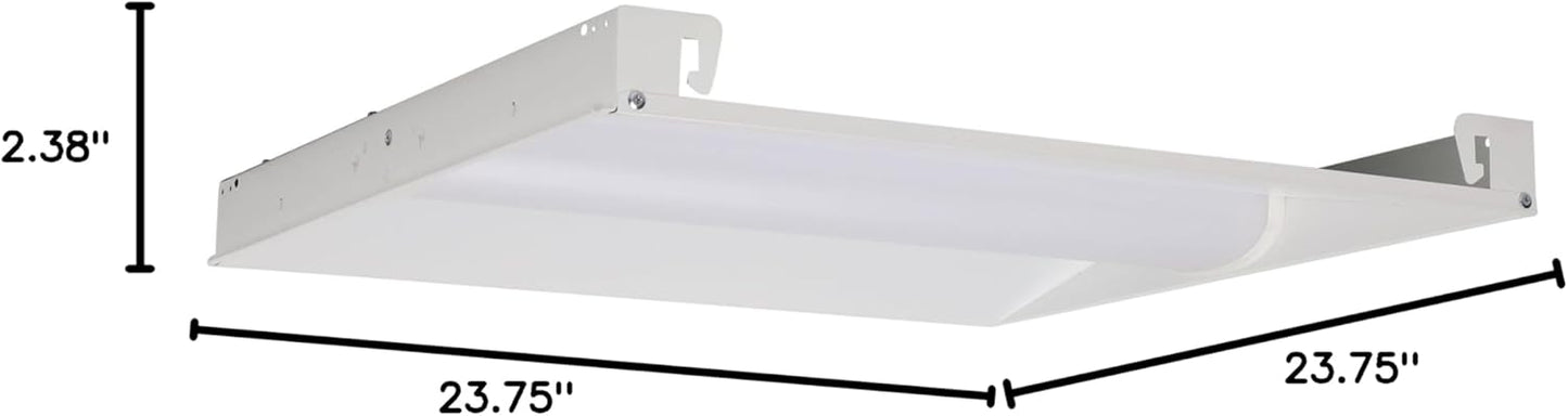 2x4 LED Troffer Light, 4000K Cool White