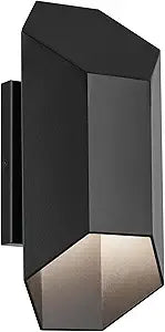 Black LED Outdoor Wall Light